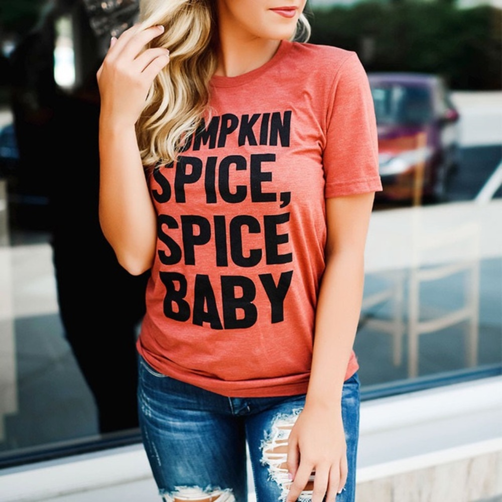 ☕️❣️PUMPKIN SPICE SPICE BABY TEE❤️